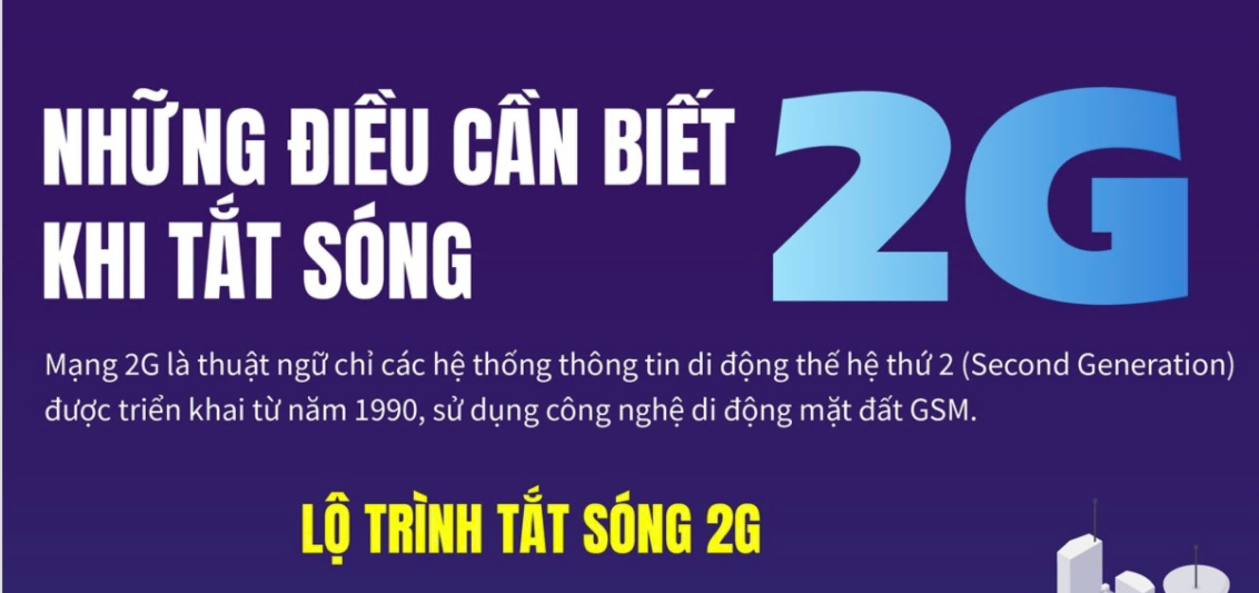 NHỮNG ĐIỀU CẦN BIẾT VỀ TẮT SÓNG 2G 