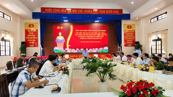 PHÓ CHỦ TỊCH UBND TỈNH LÂM ĐỒNG VÕ NGỌC HIỆP LÀM VIỆC VỚI 3 XÃ: CÁT TIÊN, CÁT TIÊN 2 VÀ CÁT TIÊN 3 VỀ TÌNH HÌNH PHÁT TRIỂN KINH TẾ – XÃ HỘI QUÝ I/2026