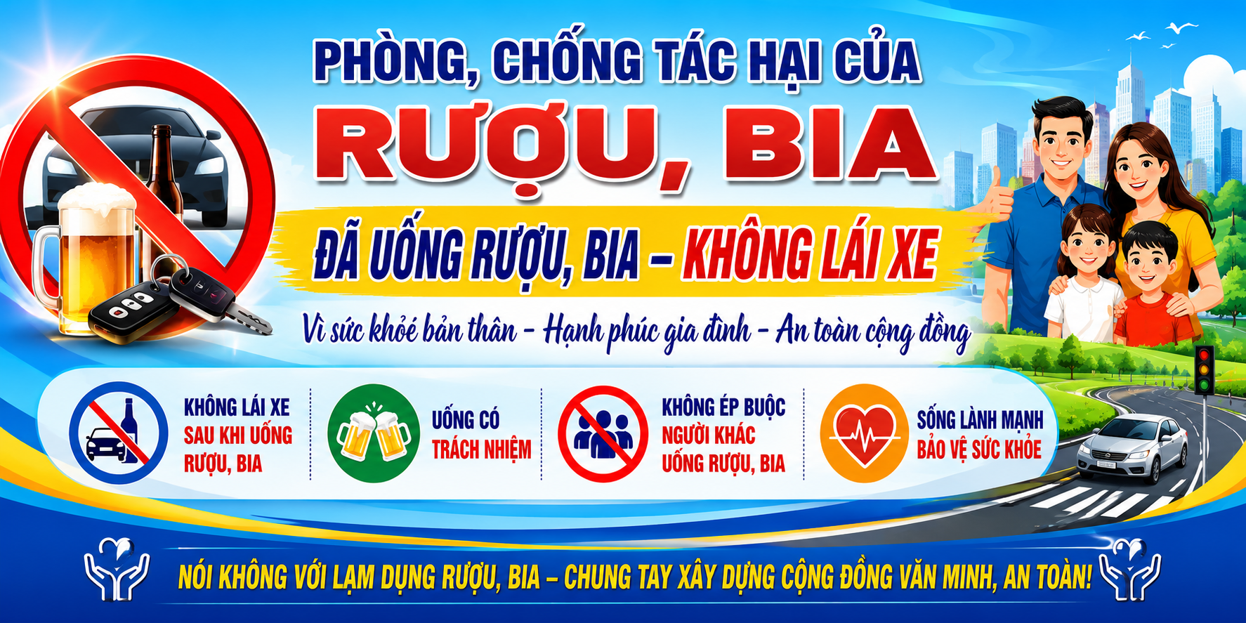 TUYÊN TRUYỀN PHÒNG, CHỐNG TÁC HẠI CỦA RƯỢU, BIA