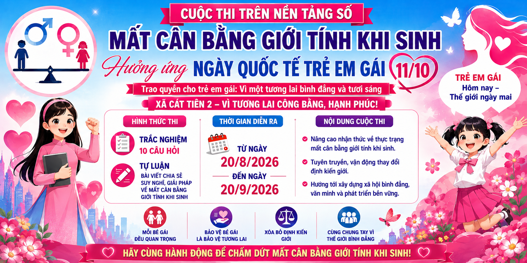CUỘC THI TÌM HIỂU VỀ MẤT CÂN BẰNG GIỚI TÍNH KHI SINH TRÊN NỀN TẢNG SỐ