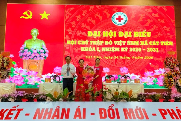 ĐẠI HỘI ĐẠI BIỂU HỘI CHỮ THẬP ĐỎ XÃ CÁT TIÊN LẦN THỨ I, NHIỆM KỲ 2026–203