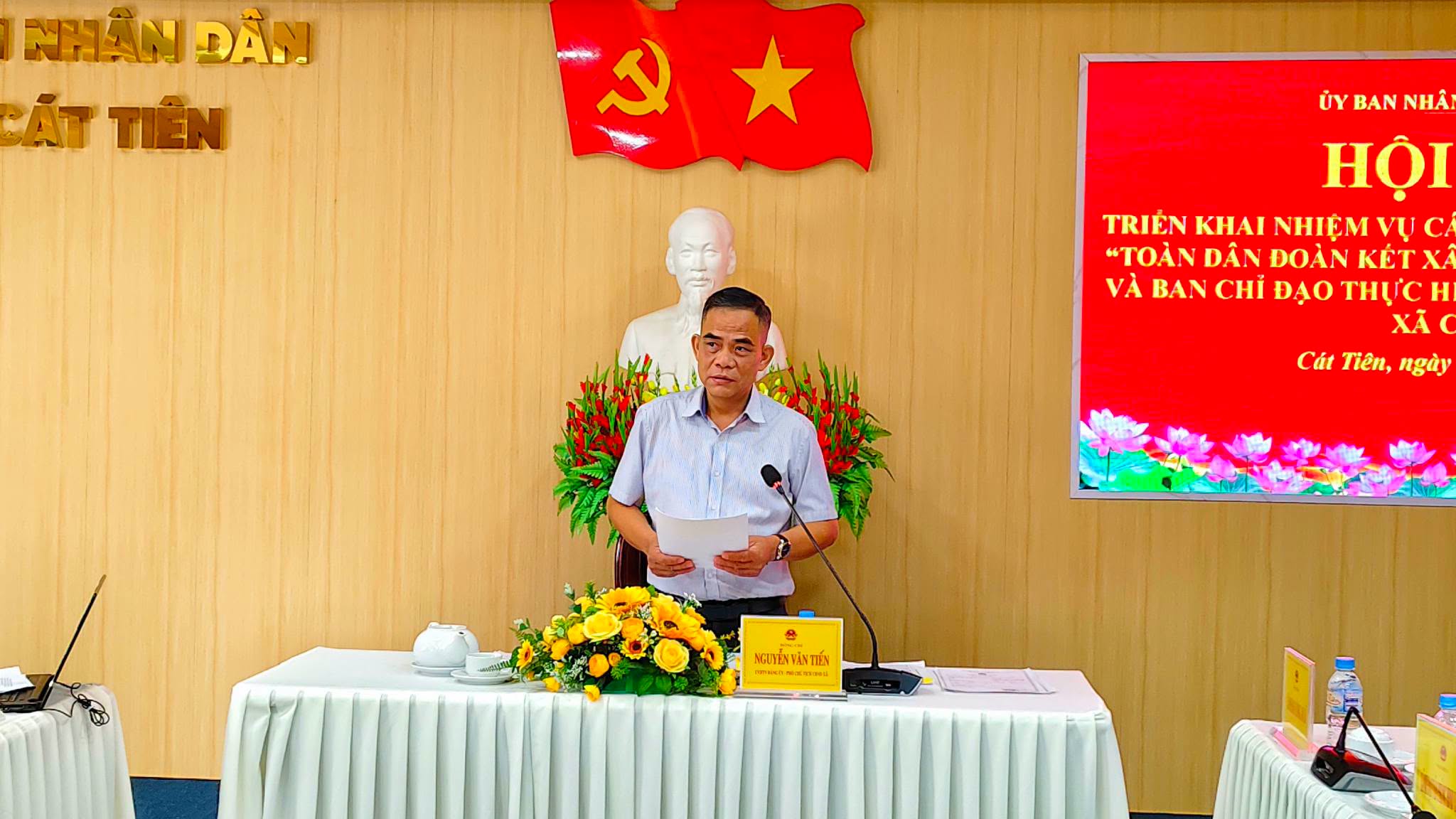 XÃ CÁT TIÊN ĐẨY MẠNH THỰC HIỆN PHONG TRÀO “TOÀN DÂN ĐOÀN KẾT XÂY DỰNG ĐỜI SỐNG VĂN HÓA” VÀ CHÍNH SÁCH BHXH, BHYT
