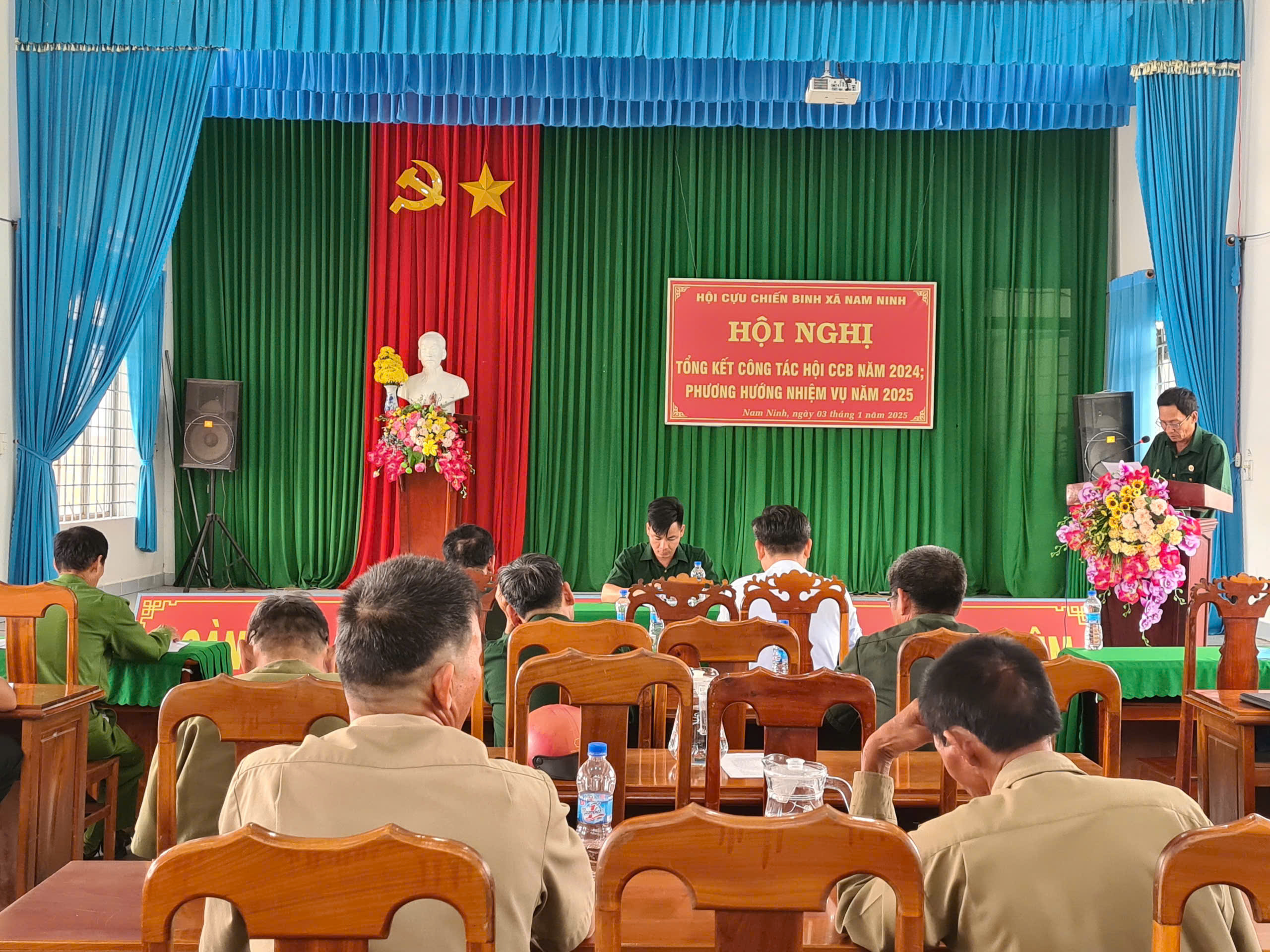 HỘI CỰU CHIẾN BINH XÃ TỔ CHỨC HỘI NGHỊ TỔNG KẾT CÔNG TÁC HỘI NĂM 2024