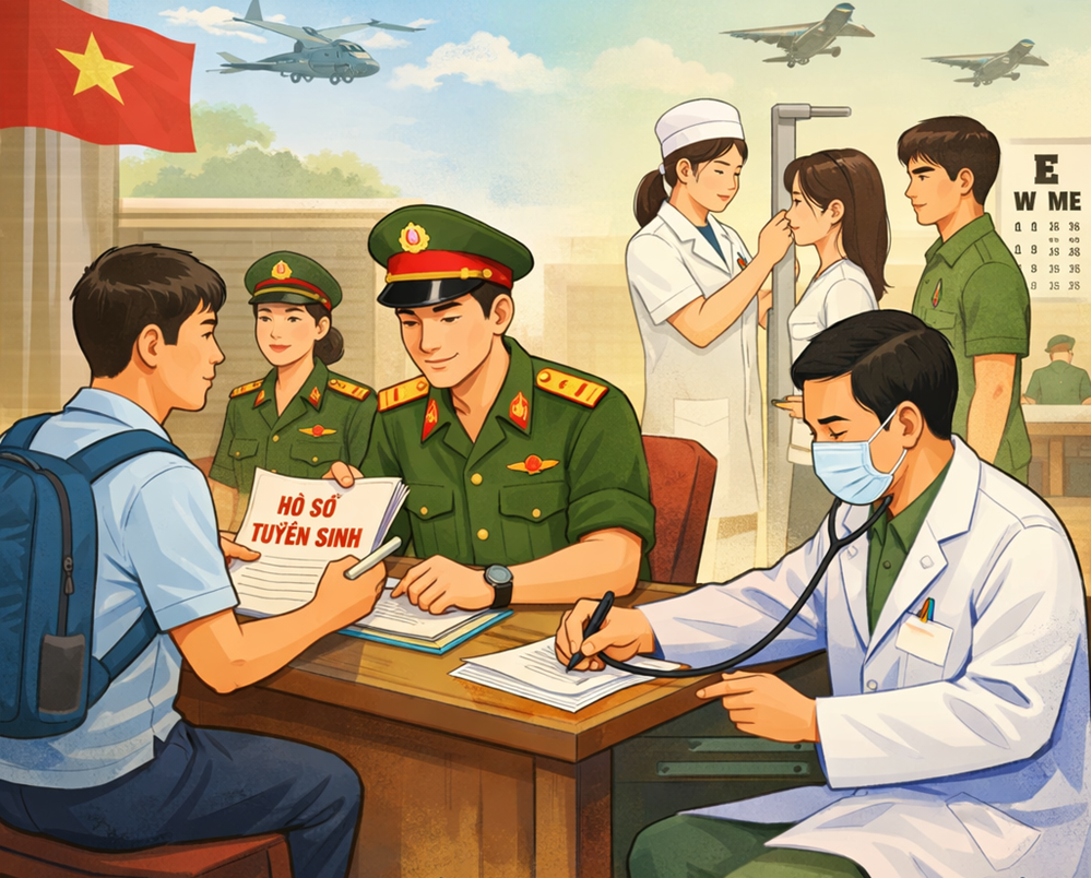 THÔNG BÁO ĐĂNG KÝ TUYỂN SINH QUÂN SỰ NĂM 2026