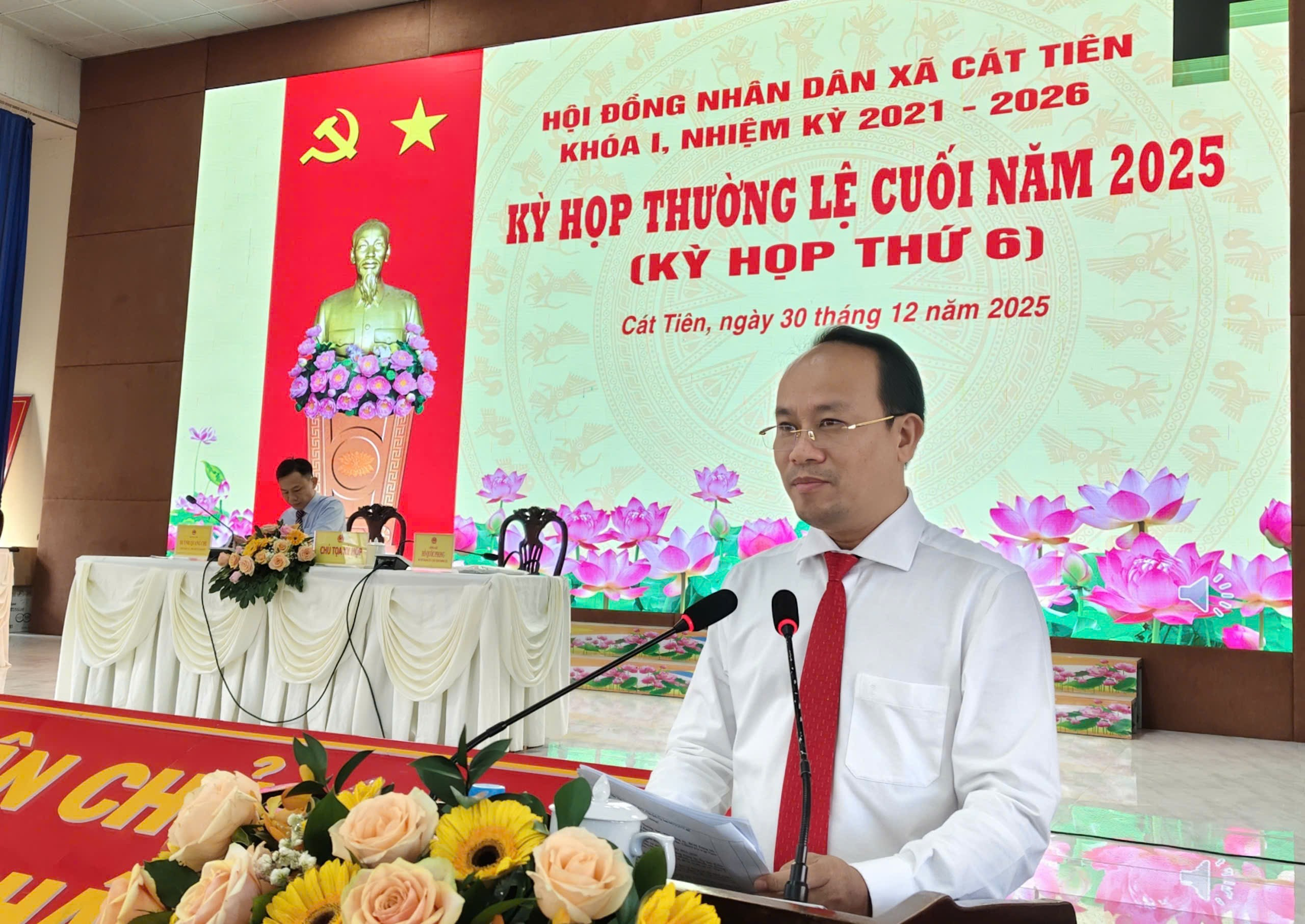 HĐND XÃ CÁT TIÊN TỔ CHỨC KỲ HỌP THƯỜNG LỆ CUỐI NĂM 2025