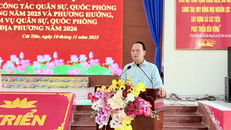 Hội nghị tổng kết Công tác Quân sự - Quốc phòng địa phương 2025