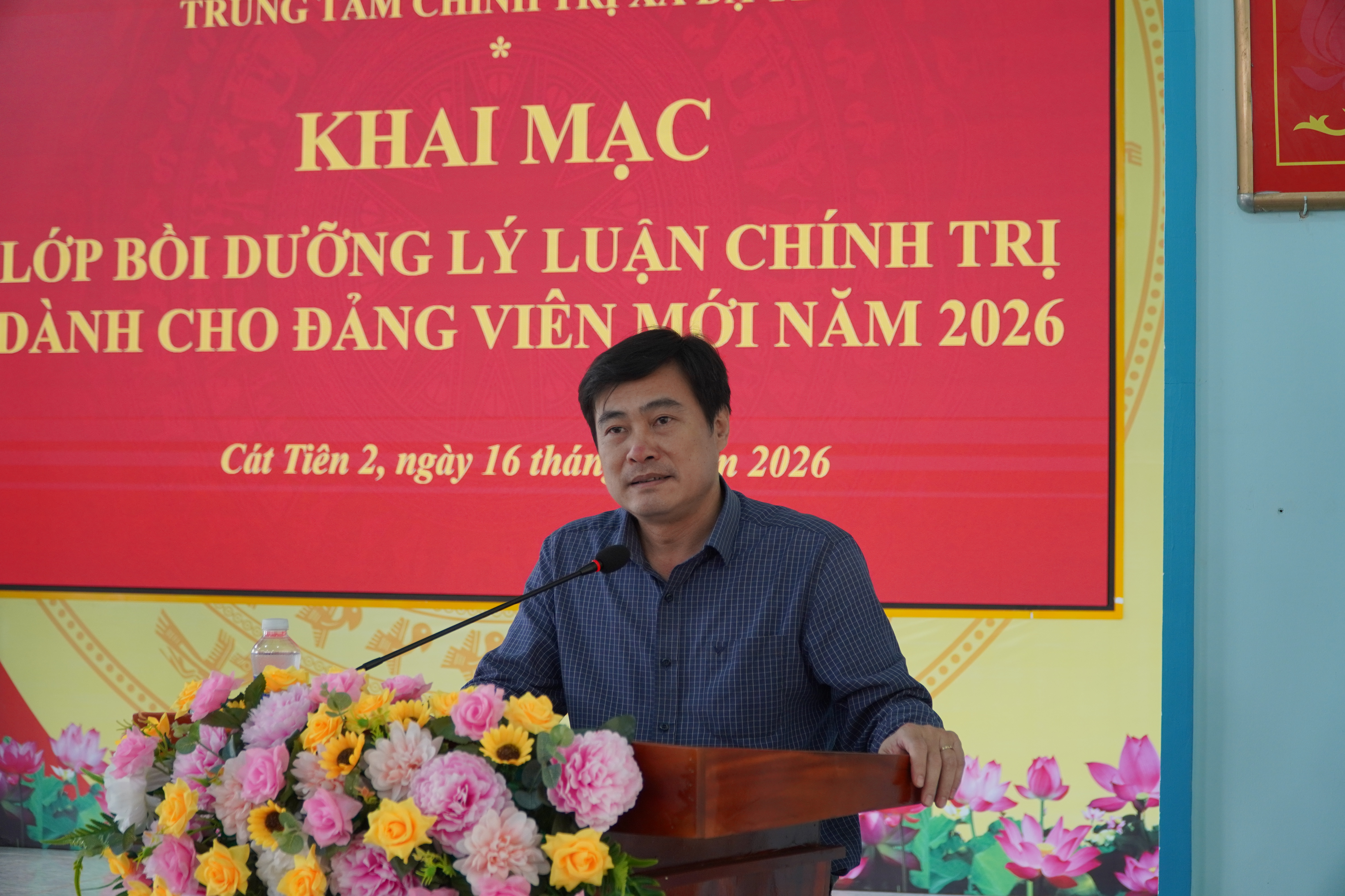 CÁT TIÊN 2 KHAI MẠC LỚP BỒI DƯỠNG ĐẢNG VIÊN MỚI NĂM 2026