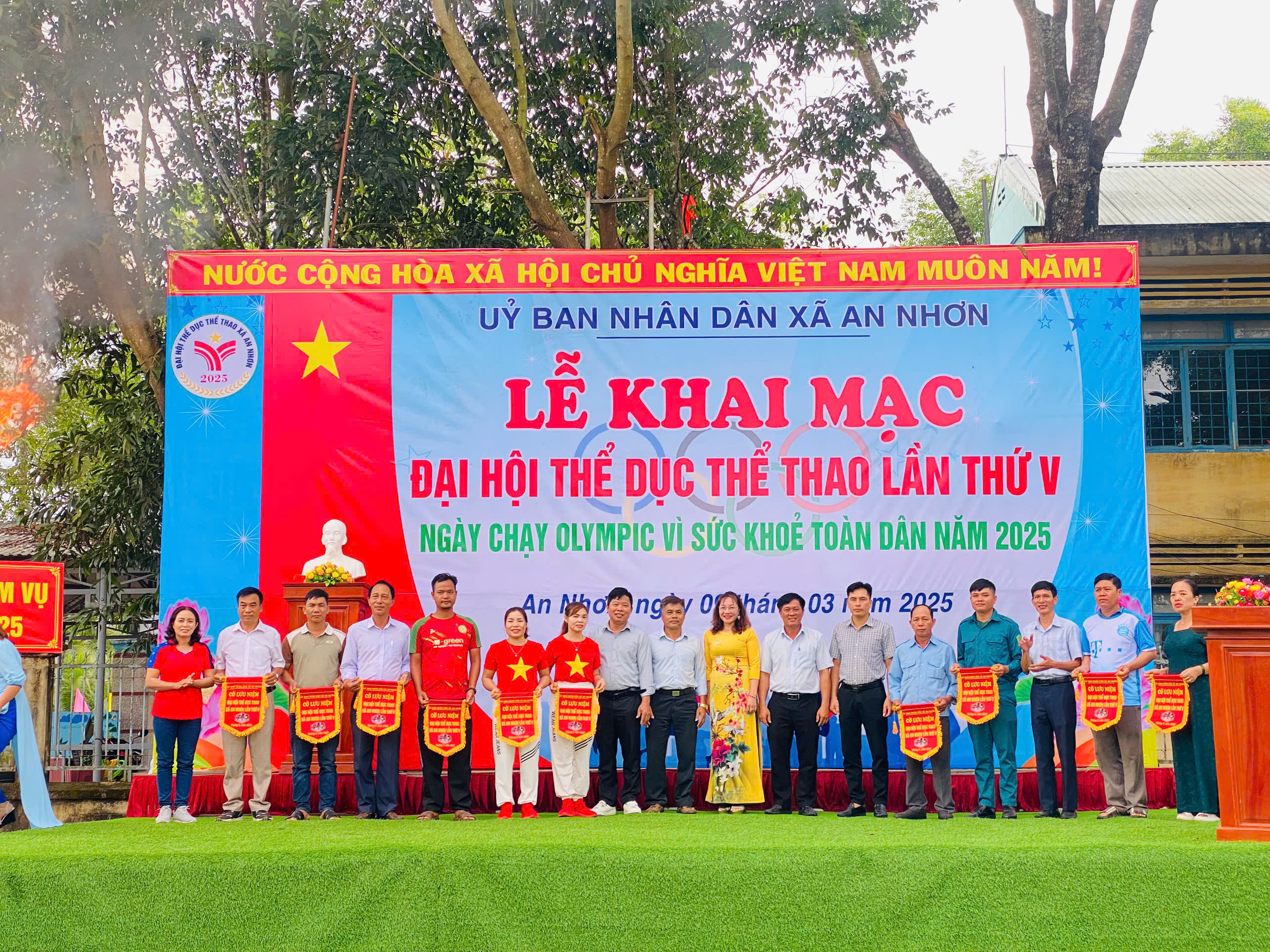 KHAI MẠC ĐẠI HỘI THỂ DỤC THỂ THAO XÃ AN NHƠN  LẦN THỨ V NĂM 2025 