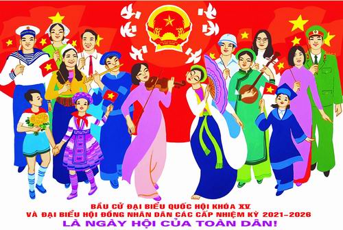 CỬ TRI XÃ CÁT TIÊN PHẤN KHỞI ĐI BẦU CỬ ĐẠI BIỂU QUỐC HỘI KHÓA XVI VÀ ĐẠI BIỂU HĐND CÁC CẤP NHIỆM KỲ 2026-2031