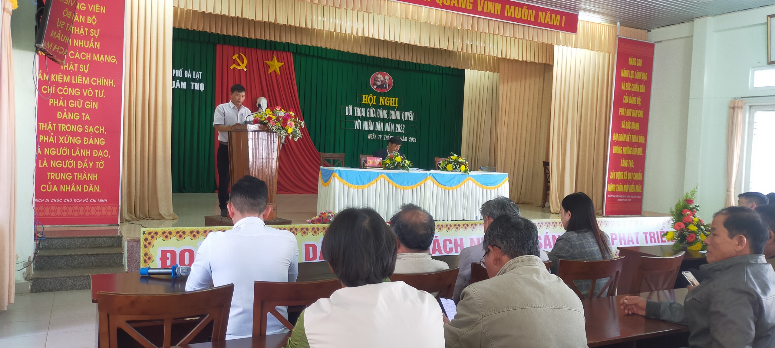 UBND Xã Xuân Thọ tổ chức Hội nghị Đối thoại giữa Đảng, chính quyền với nhân dân năm 2023