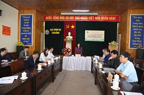 Đoàn công tác Tổng cục Thống kê làm việc với Cục Thống kê tỉnh Lâm Đồng