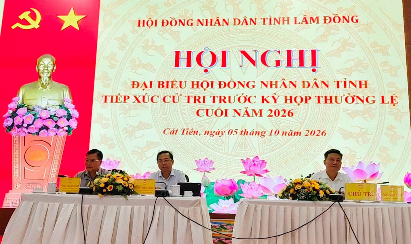 ĐẠI BIỂU HĐND TỈNH LÂM ĐỒNG TIẾP XÚC CỬ TRI XÃ CÁT TIÊN