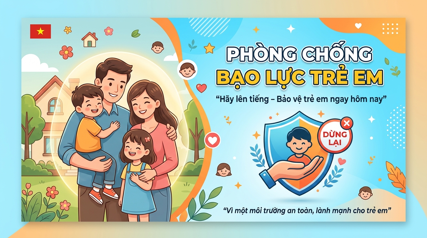  ĐỪNG IM LẶNG – HÃY BẢO VỆ TRẺ EM KHỎI BẠO LỰC!