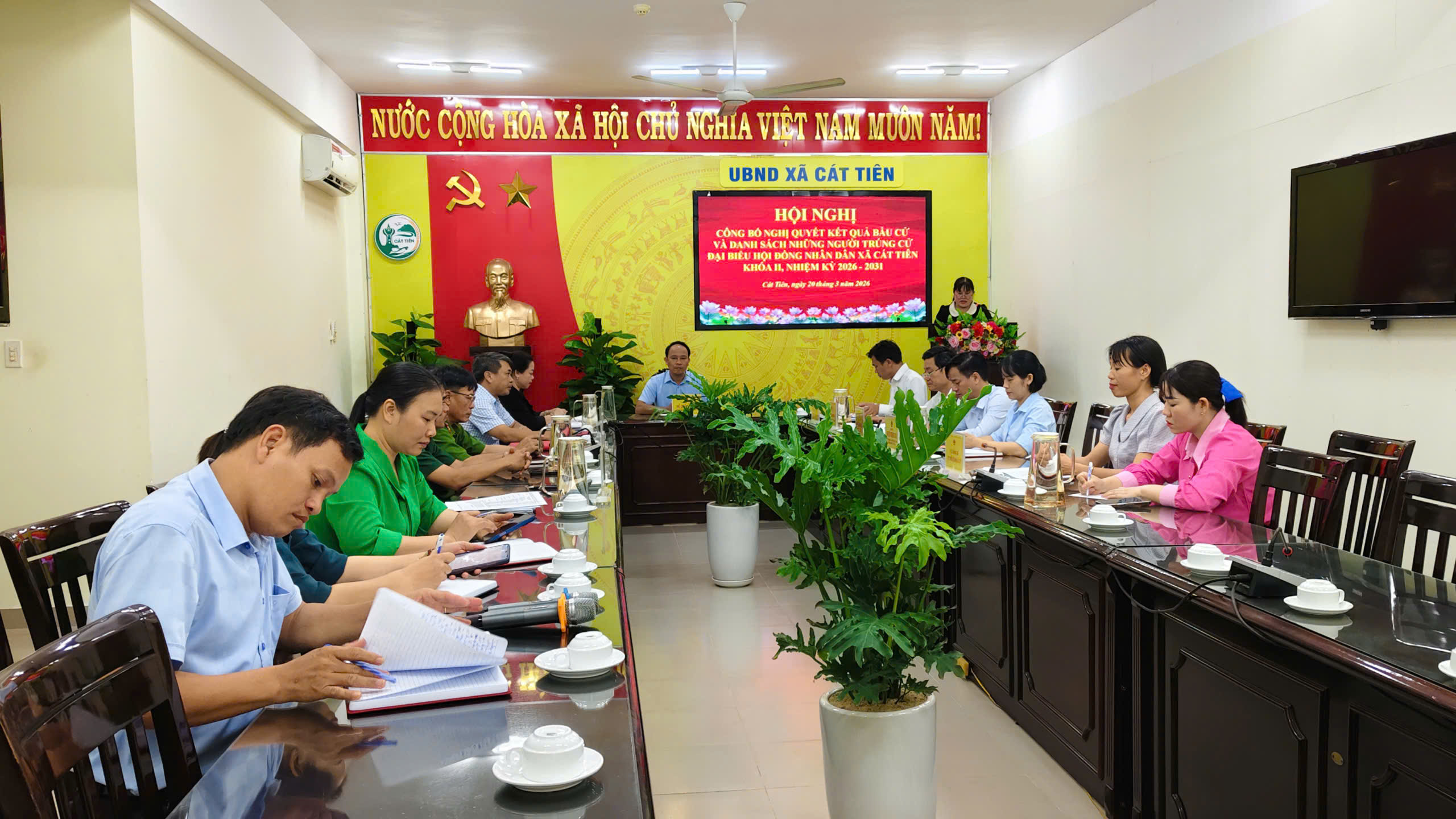 XÃ CÁT TIÊN CÔNG BỐ KẾT QUẢ BẦU CỬ, DANH SÁCH NHỮNG NGƯỜI TRÚNG CỬ ĐẠI BIỂU HĐND XÃ KHÓA II, NHIỆM KỲ 2026 – 2031