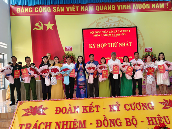 HĐND XÃ CÁT TIÊN 2 TỔ CHỨC KỲ HỌP THỨ NHẤT, KHÓA II, NHIỆM KỲ 2026-2031