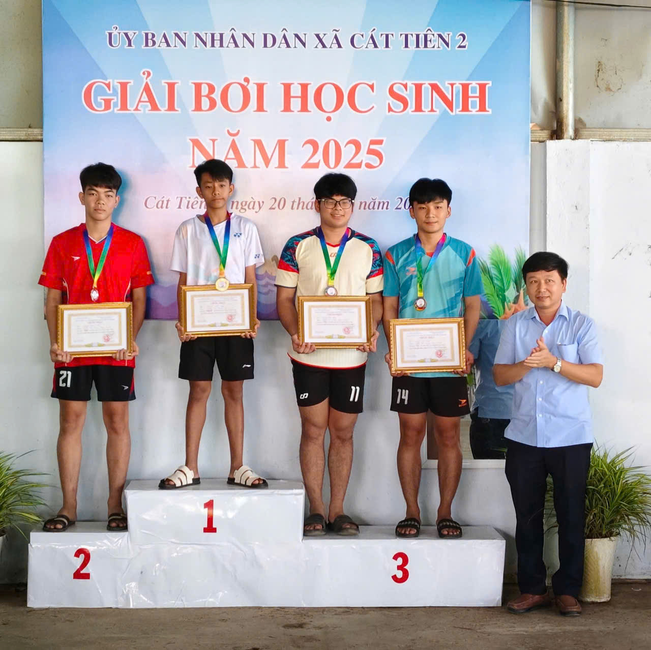 KẾT QUẢ GIẢI BƠI HỌC SINH NĂM 2025