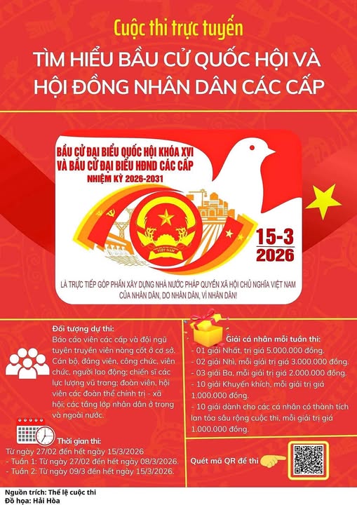 CUỘC THI TRỰC TUYẾN TÌM HIỂU BẦU CỬ QUỐC HỘI VÀ HỘI ĐỒNG NHÂN DÂN CÁC CẤP