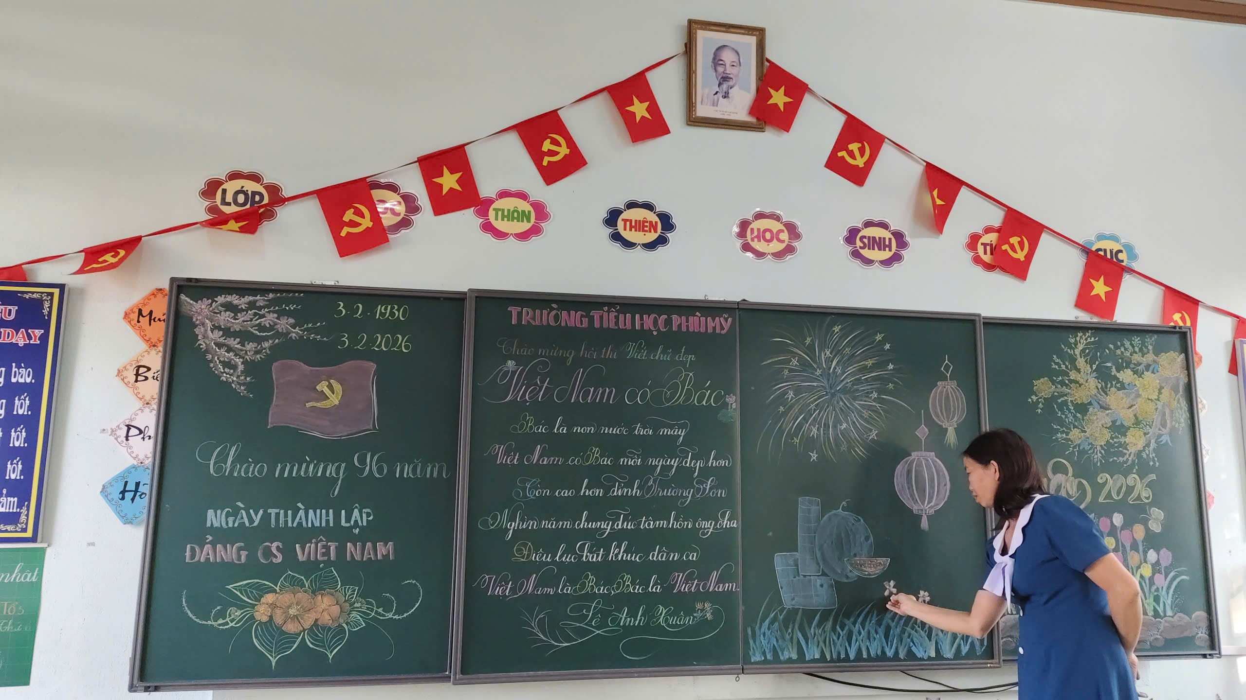 TRƯỜNG TIỂU HỌC PHÙ MỸ TỔ CHỨC HỘI THI VIẾT CHỮ ĐẸP DÀNH CHO GIÁO VIÊN 